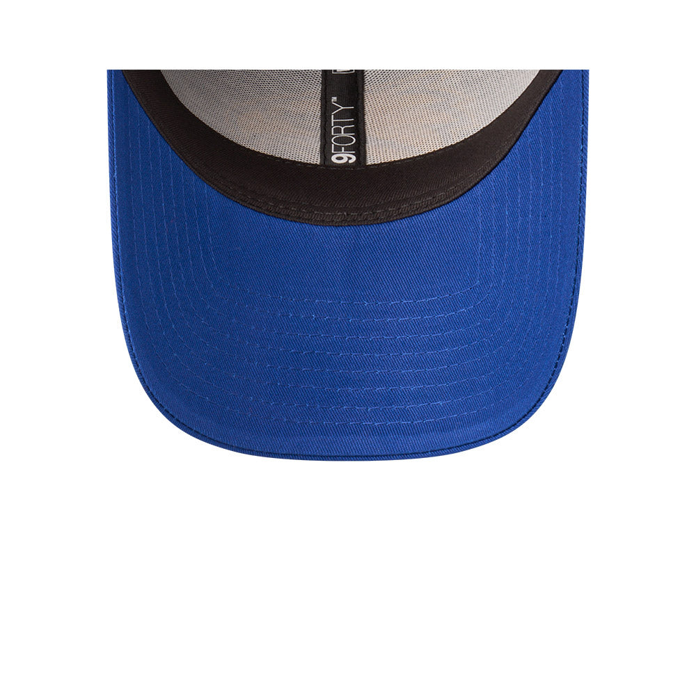 West Coast Eagles Youth Hat - AFL 2025 Badged Blue OTC 9Forty Kids Strapback Cap - New Era